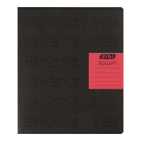 Зошит учнівський шкільний BLACK, 36арк., клітинка, чорний-сірий, KIDS LINE (ZB.1730-77)