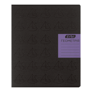 Тетрадь ученическая школьная BLACK, 36 л., клетка, геометрия, KIDS LINE (ZB.1730-03)