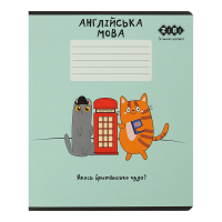 Тетрадь ученическая школьная CUTE CAT, 36 л., клетка, английский, KIDS LINE (ZB.1731-38)