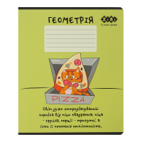 Зошит учнівський шкільний CUTE CAT, 36арк., клітинка, геометрія, KIDS LINE (ZB.1731-04)