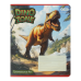 Тетрадь ученическая школьная DINO, 12 л., линия, ассорти, KIDS LINE (ZB25.1751L)