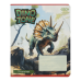 Тетрадь ученическая школьная DINO, 12 л., линия, ассорти, KIDS LINE (ZB25.1751L)