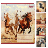 Тетрадь ученическая школьная HORSES, 24 л., линия, KIDS LINE (ZB25.1770L)