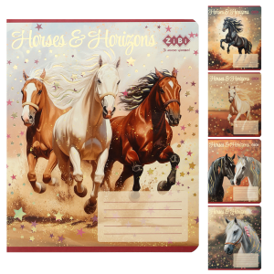 Тетрадь ученическая школьная HORSES, 24 л., линия, KIDS LINE (ZB25.1770L)