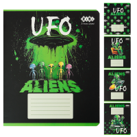 Зошит учнівський шкільний UFO, 24арк., лінія, KIDS LINE (ZB25.1771L)