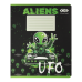 Тетрадь ученическая школьная UFO, 24 л., линия, KIDS LINE (ZB25.1771L)