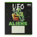 Тетрадь ученическая школьная UFO, 24 л., линия, KIDS LINE (ZB25.1771L)