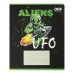 Тетрадь ученическая школьная UFO, 24 л., линия, KIDS LINE (ZB25.1771L)