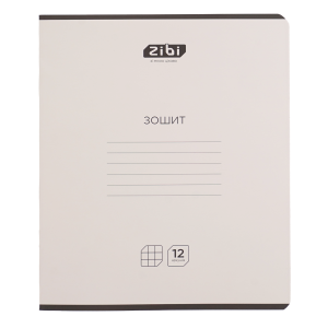 Тетрадь ученическая школьная WHITE, 12 л., клетка (ZB25.1756K)