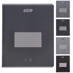 Тетрадь ученическая общая MONOCHROME, 96 л., клетка, ассорти (ZB25.1793K)