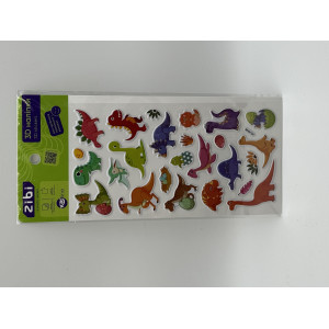 3D наклейки DINO BABY яркий микс 18 см, KIDS Line (ZB.63377)