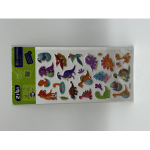 3D наклейки DINO детки яркий микс 18 см, KIDS Line (ZB.63378)
