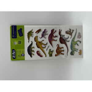 3D наклейки DINO микс 18 см, KIDS Line (ZB.63332)