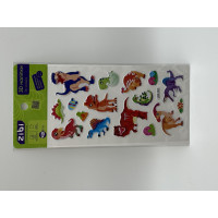 3D наліпки DINO хижаки 18 см, KIDS Line (ZB.63333)