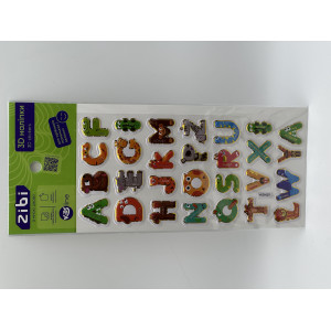 3D наклейки Английская азбука 23 см, KIDS Line (ZB.63384)