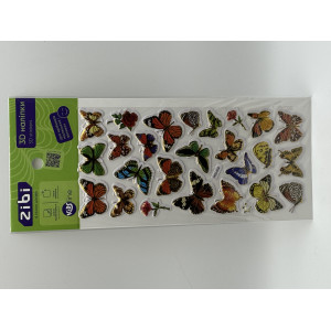 3D наклейки Бабочки 23 см, KIDS Line (ZB.63389)