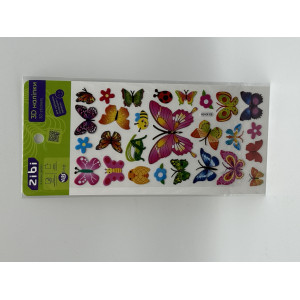 3D наклейки Бабочки микс 18 см, KIDS Line (ZB.63370)