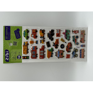 3D наклейки Большие машинки 23 см, KIDS Line (ZB.63393)
