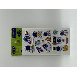 3D наклейки Голубой космос 18 см, KIDS Line (ZB.63338)