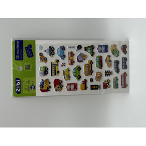 3D наклейки Городской транспорт 18 см, KIDS Line (ZB.63325)
