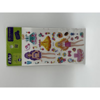 3D наклейки Девочки-балерины летний образ 18 см, KIDS Line (ZB.63364)