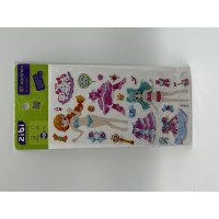 3D наліпки Дівчата принцеси солодке свято 18 см, KIDS Line (ZB.63368)
