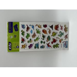 3D наклейки Динозавры 18 см, KIDS Line (ZB.63323)