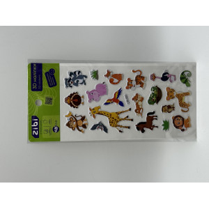 3D наклейки Животные саванны 18 см, KIDS Line (ZB.63359)