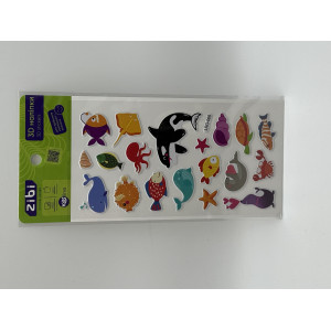 3D наклейки Жители глубин 2 18 см, KIDS Line (ZB.63347)