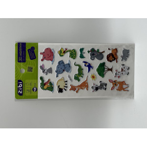 3D наклейки Зверята из Африки 18 см, KIDS Line (ZB.63358)