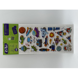3D наклейки Космическое путешествие 23 см, KIDS Line (ZB.63391)