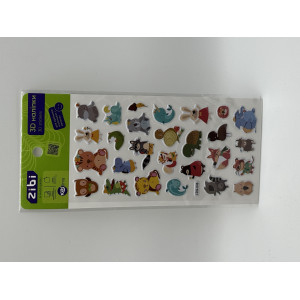 3D наклейки Лесные зверята 18 см, KIDS Line (ZB.63329)