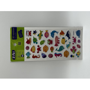 3D наклейки Морские жители 18 см, KIDS Line (ZB.63321)