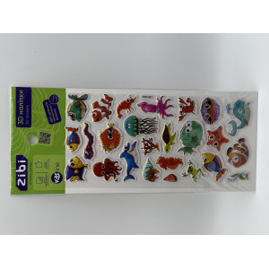 3D наклейки Морские жители 23 см, KIDS Line (ZB.63388)