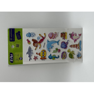 3D наклейки Морские фантазии 18 см, KIDS Line (ZB.63345)