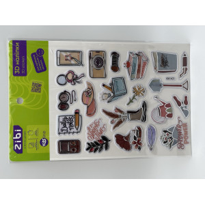 3D наклейки Осенняя романтика 19 см, KIDS Line (ZB.63394)