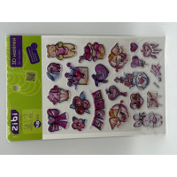 3D наліпки Рожеве кохання 19 см, KIDS Line (ZB.63403)