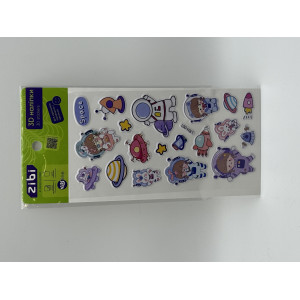 3D наклейки Розовый космос 18 см, KIDS Line (ZB.63337)