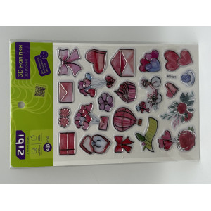 3D наклейки Романтическая любовь 19 см, KIDS Line (ZB.63405)