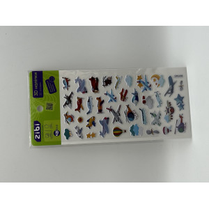 3D наклейки Самолетики 18 см, KIDS Line (ZB.63301)
