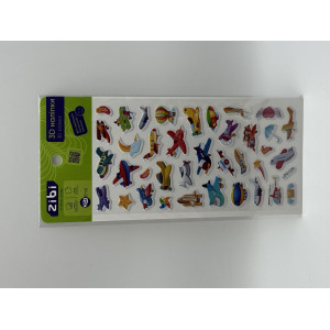 3D наклейки Самолетики микс 18 см, KIDS Line (ZB.63304)