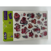 3D наліпки Солодке кохання 19 см, KIDS Line (ZB.63402)