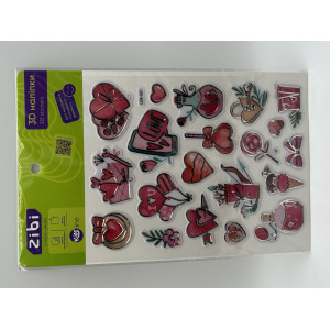 3D наклейки Сладкая любовь 19 см, KIDS Line (ZB.63402)