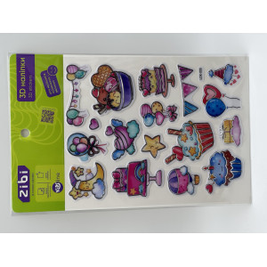 3D наклейки Сладкие пирожные 19 см, KIDS Line (ZB.63406)