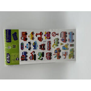 3D наклейки Спецмашинки 18 см, KIDS Line (ZB.63374)