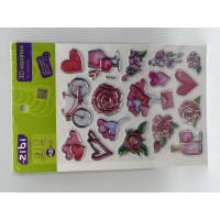 3D наліпки Французьке кохання 19 см, KIDS Line (ZB.63404)