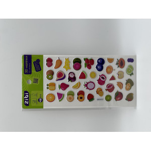 3D наклейки Фрукти 22 см, KIDS Line (ZB.63311)