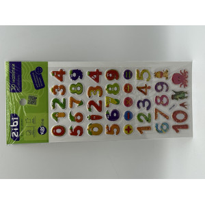 3D наклейки Цифры и счет 23 см, Kids Line (ZB.63383)