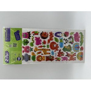3D наклейки Экзотические животные 23 см, KIDS Line (ZB.63390)