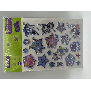 3D наклейки Яркие звезды 19 см, KIDS Line (ZB.63407)